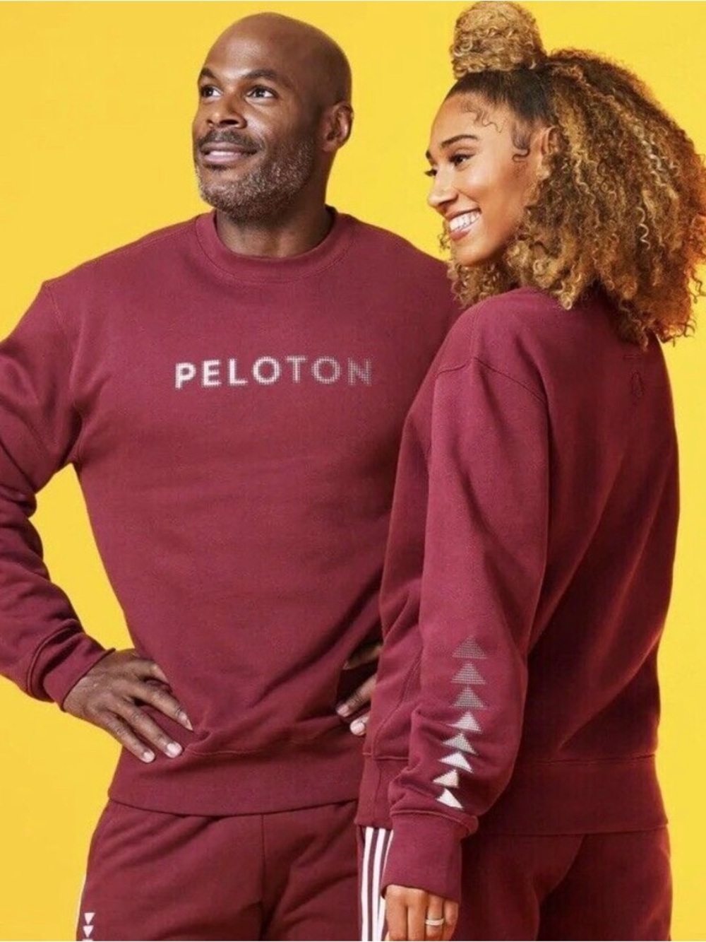 Adidas x Peloton Unisex Maroon Crewneck Sweatshirt Size XXL